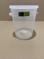 Круглий контейнер для зберігання продуктів 4,2 л з поліпропілену (Кришка продається окремо) GRPP--004 GastroPlast