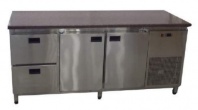 Фото с видом Холодильный стол для пиццы с гранитной столешницей 1860х700х850 мм Tehma 14656